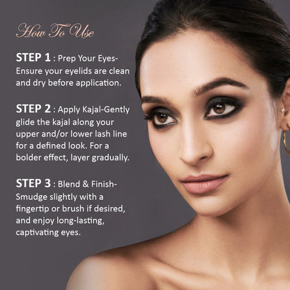 Verymiss Day Night Kohl Kajal with Sharpener 1.2 g - Black