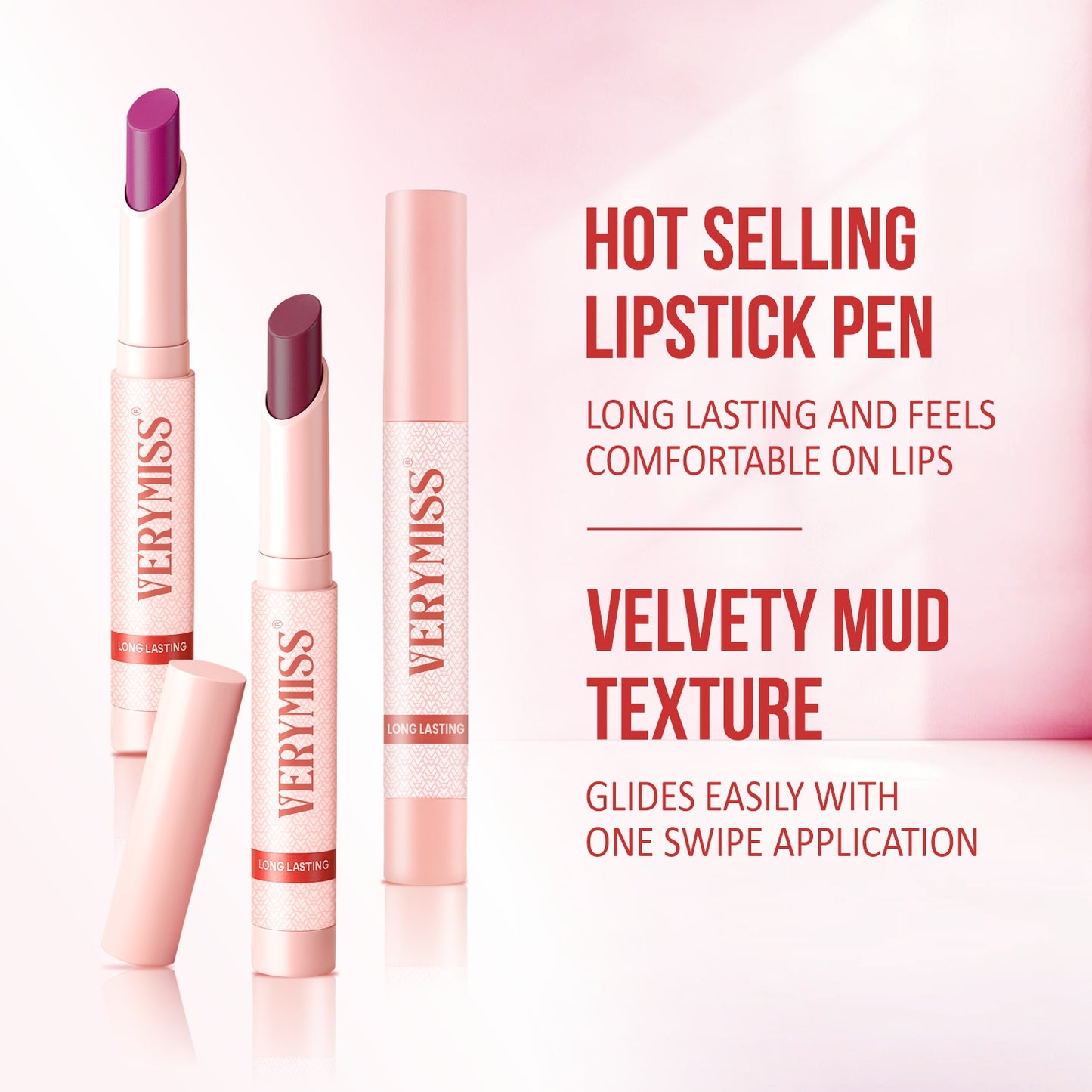 Verymiss Non Transfer Matte Lipstick 1.2 g - 01 Pop Cherry