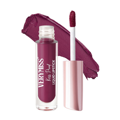 Kiss Proof Liquid Lipstick 1.6 ml I Rich, luxurious formula I Lightweight I long-wearing I 15 Royal Aesthetics