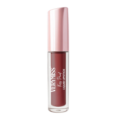 Kiss Proof Liquid Lipstick 1.6 ml I Rich, luxurious formula I Lightweight I long-wearing I 18 Persian Plum