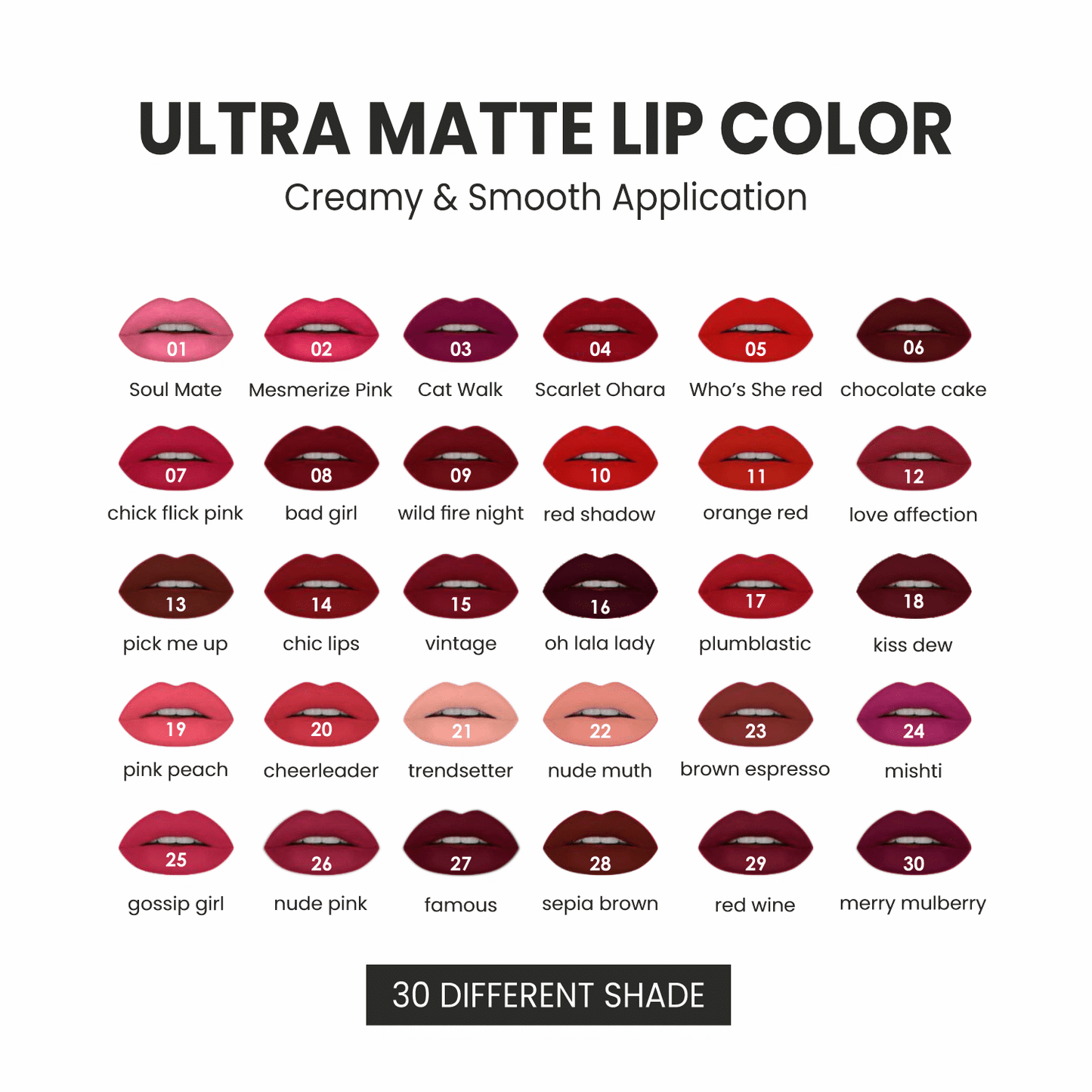 Ultra Matte Lip Color - 10 Red Shadow