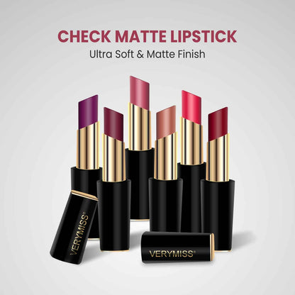 Check Matte Lipstick - 02 Drop Dead Red