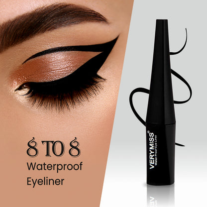 8 To 8 Waterproof Eyeliner - Black