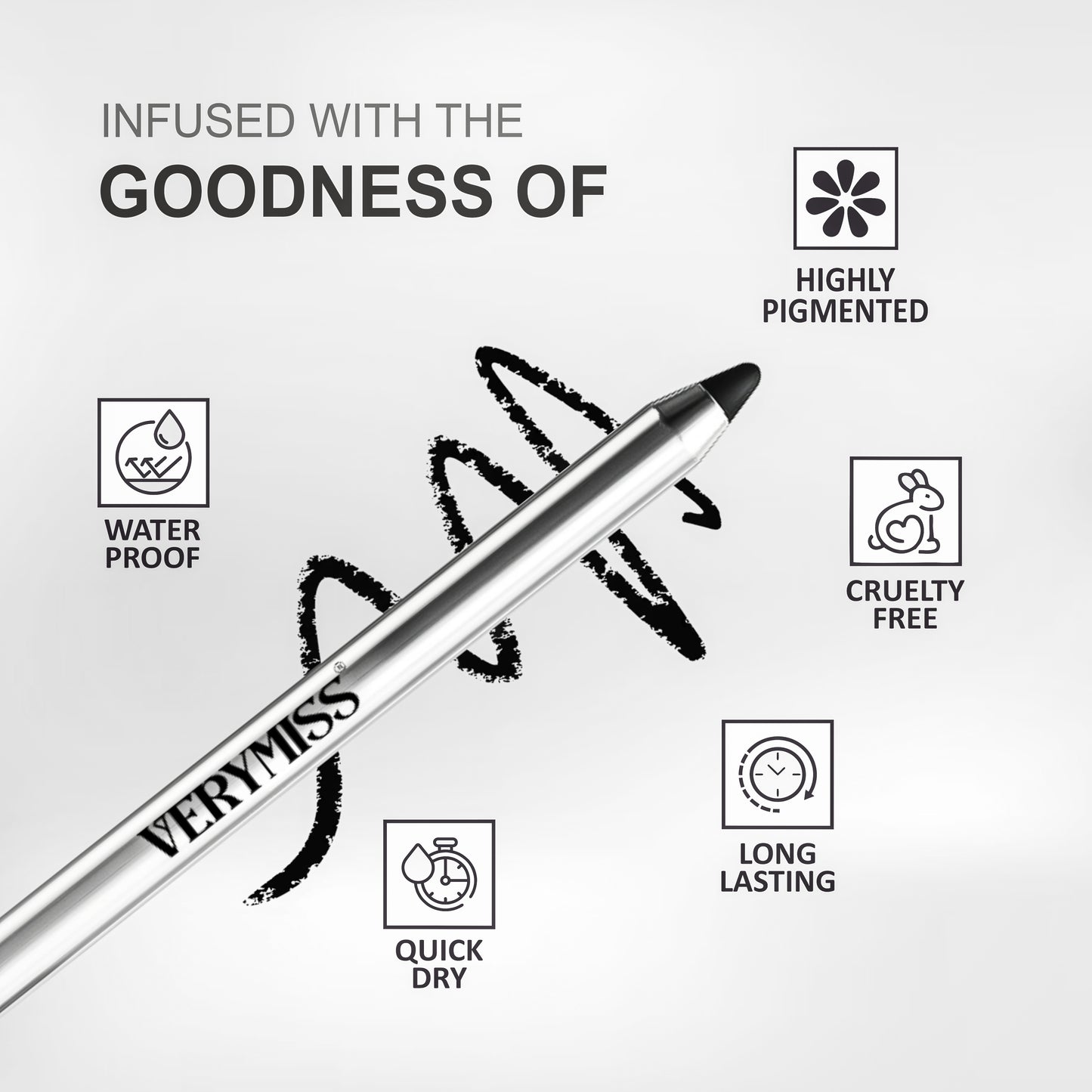 Verymiss Day Night Kohl Kajal 1.2 g - Black