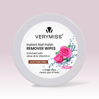 Instant Nail Polish Remover Wipes - 02 Rose