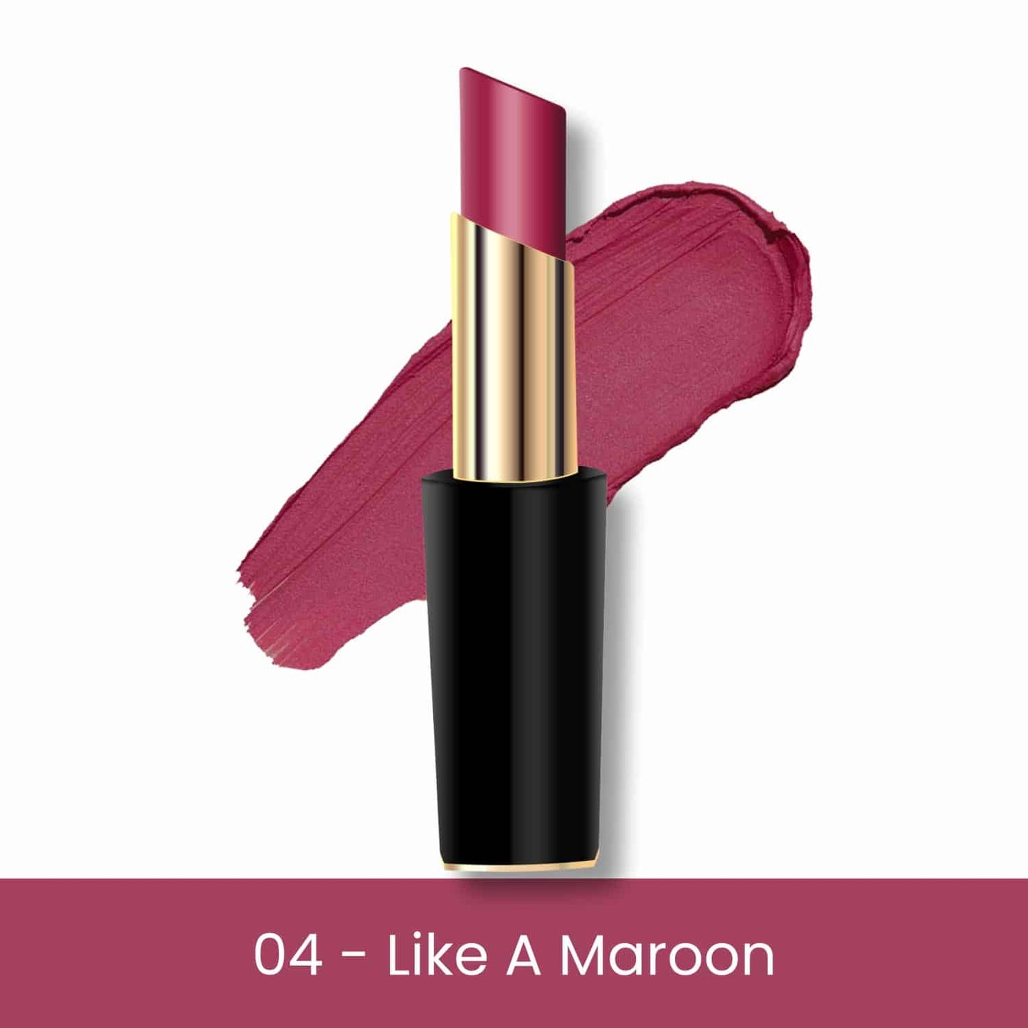 Check Matte Lipstick - 04 Like A Maroon
