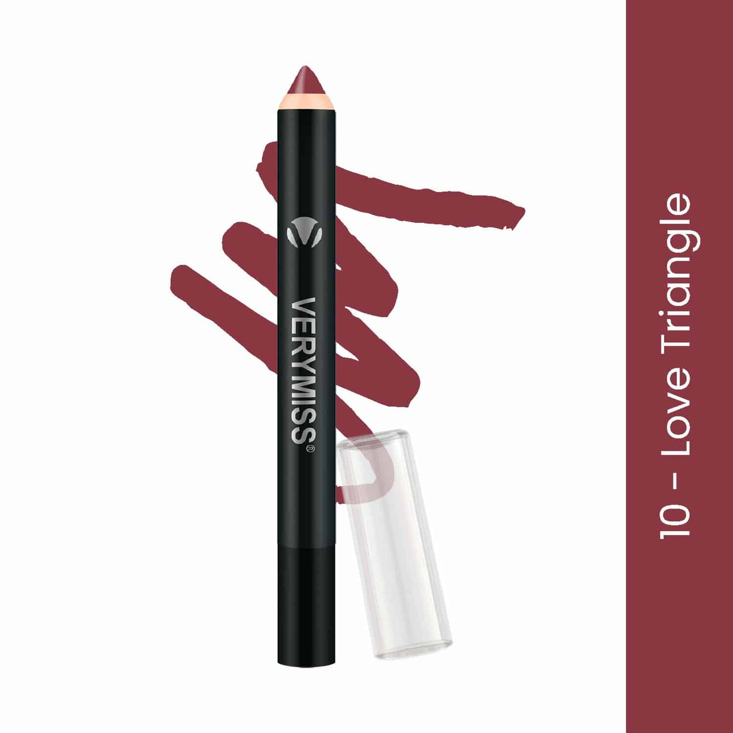 Matte Lip Crayon Lipstick - 10 Love Triangle