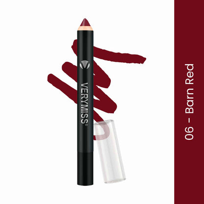 Matte Lip Crayon Lipstick - 06 Barn Red