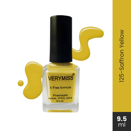 Premium Nail Polish - 125 Saffron Yellow