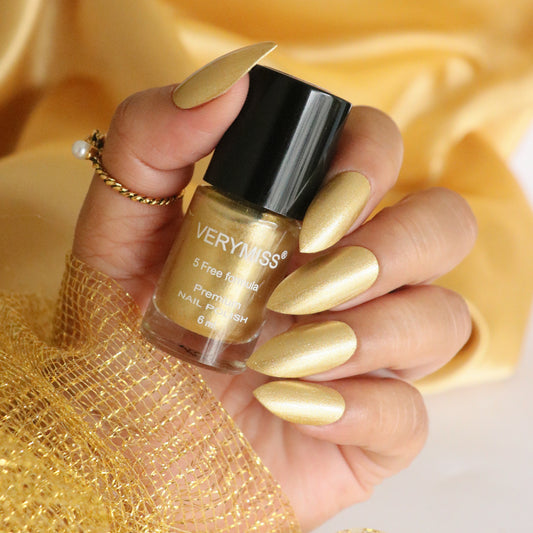 Premium Pearl Nail Polish - 219 Golden Treasure