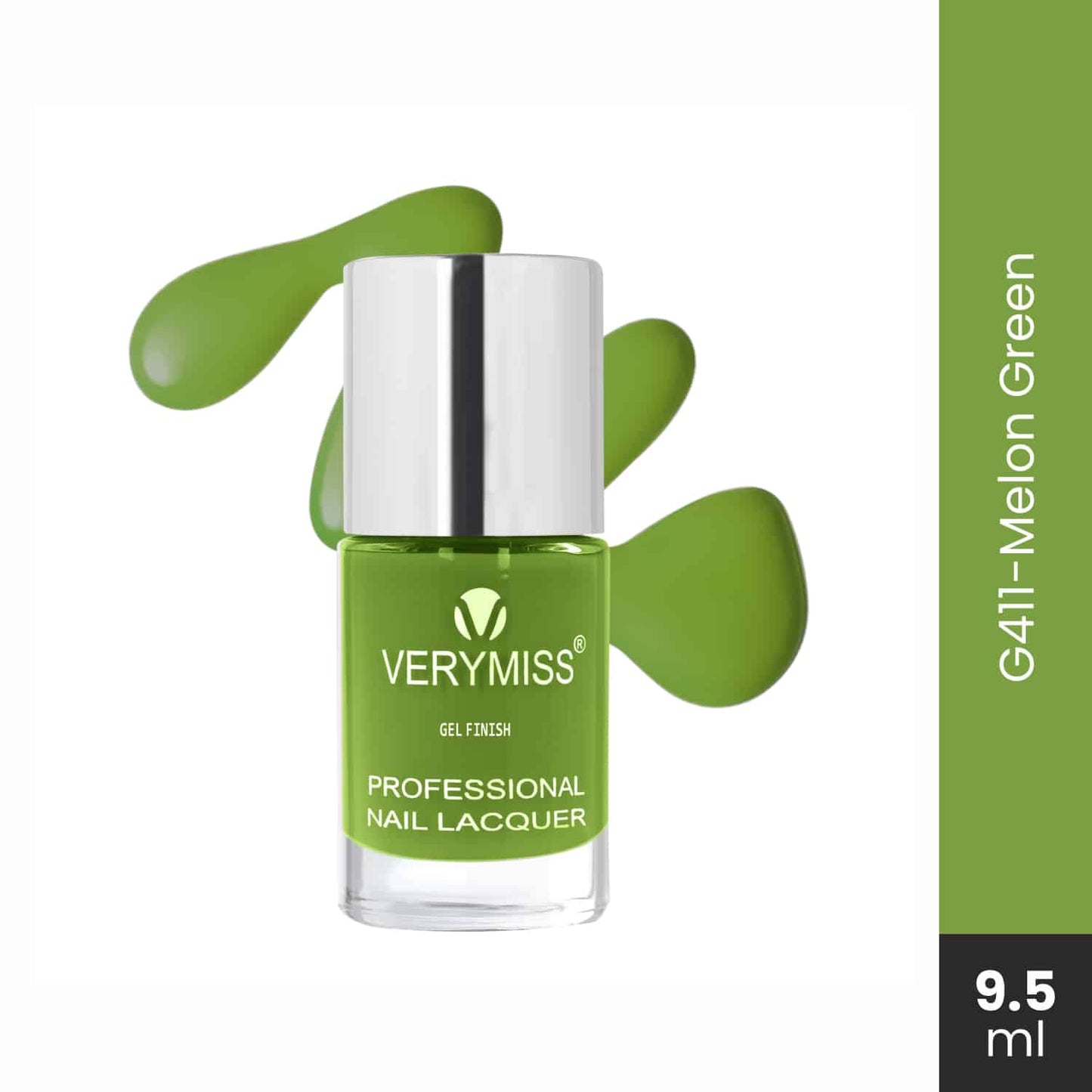 Professional Gel Nail Lacquer - G411 Melon Green