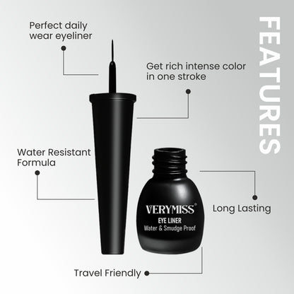 Verymiss Eyeliner Water & Smudge Proof 6.8 ml - Black