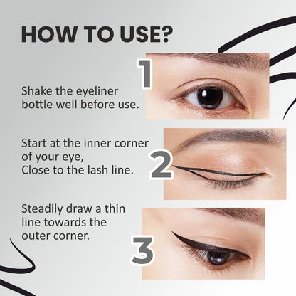 Verymiss Eyeliner Water & Smudge Proof 6.8 ml - Black