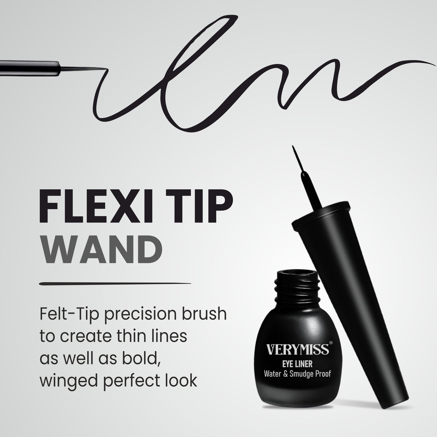 Verymiss Eyeliner Water & Smudge Proof 6.8 ml - Black