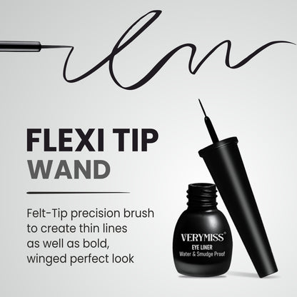 Verymiss Eyeliner Water & Smudge Proof 6.8 ml - Black