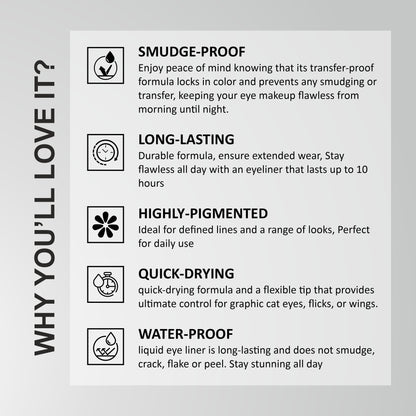 Verymiss Eyeliner Water & Smudge Proof 6.8 ml - Black