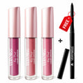 3 Glamorous Liquid Lipstick Kit + FREE Waterproof Kajal
