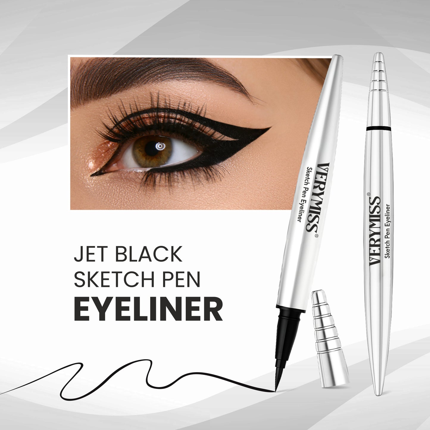 Verymiss Jet Black Sketch Pen Eyeliner 1 ml - Black