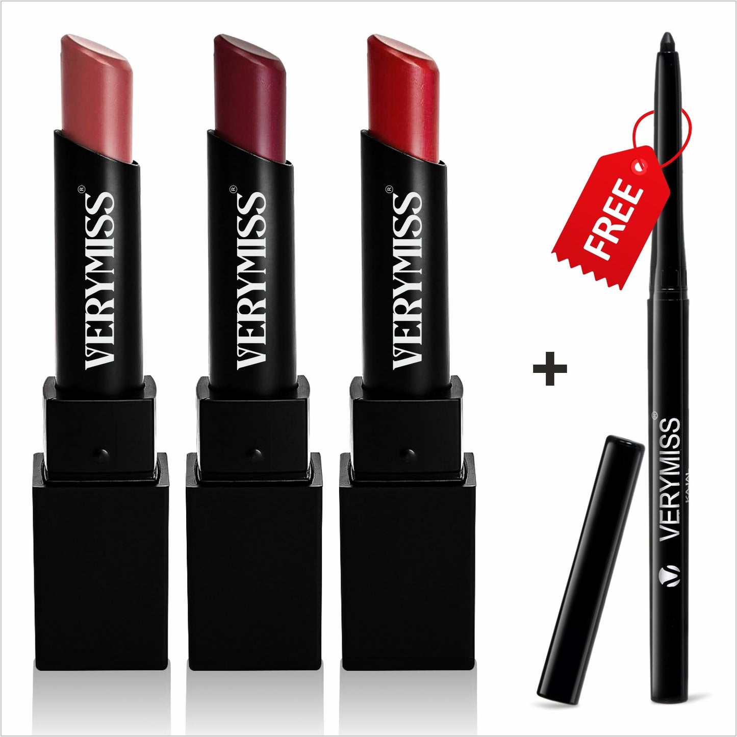 3 Ultra Creamy Matte Lipstick Kit + FREE Refreshing Wipes